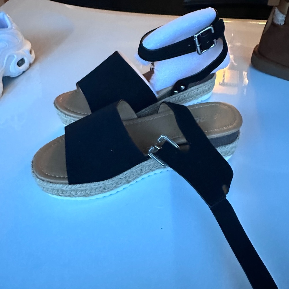 Black Espadrille Sandals